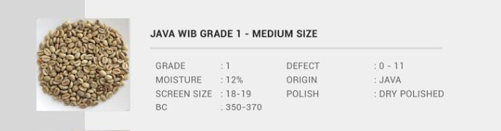 GREEN BEAN JAVA WIB GRADE 1-MEDIUM SIZE